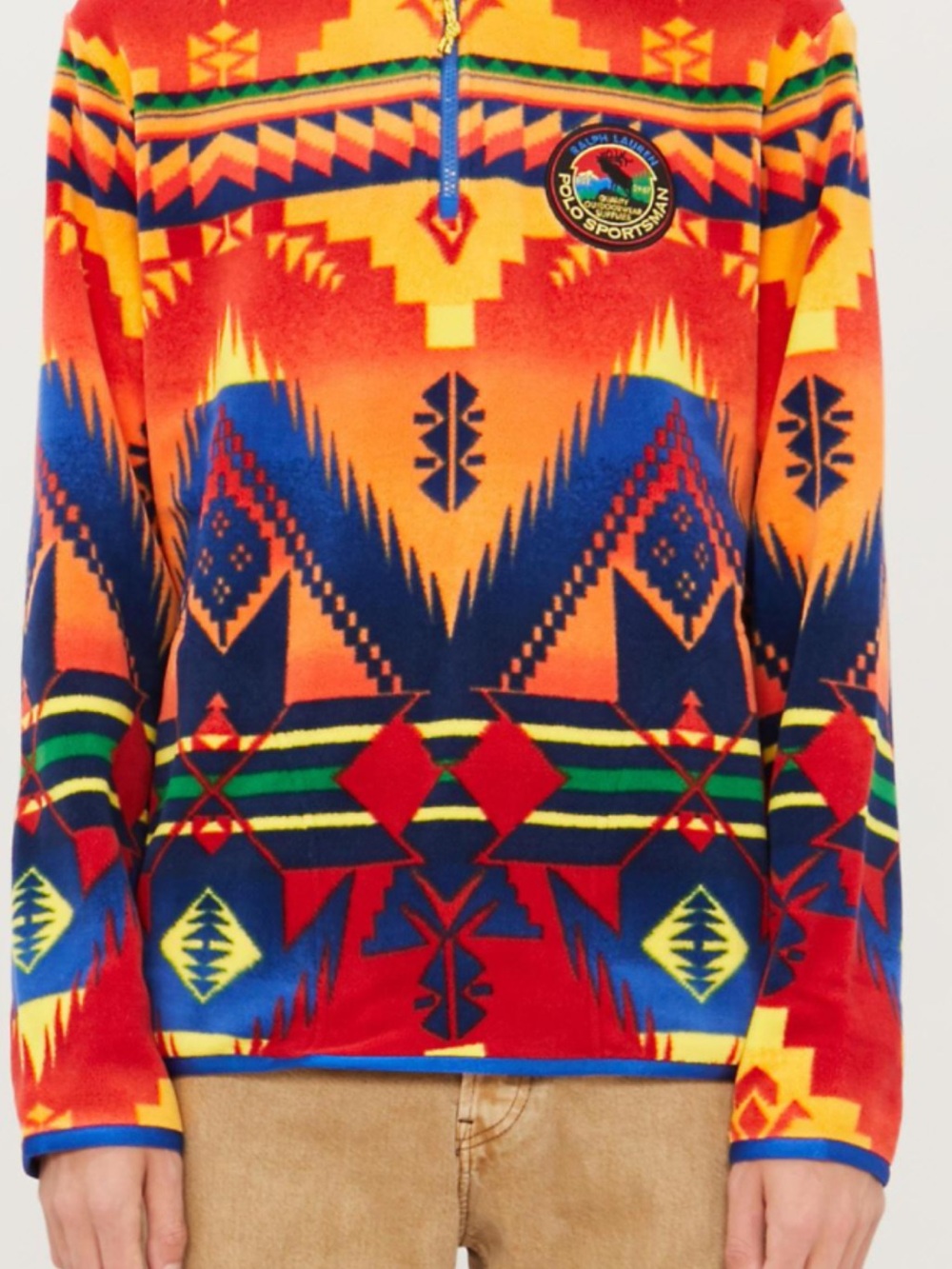 NWO Ralph Lauren Sportsman Southwestern AZTEC Fleece Jacket #Aztec #Gorpcore